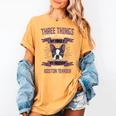Boston Terrier Don't Mess With American Gentleman Dog Lover Women's Comfort Colors T-Shirt Mustard