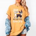 Boston Terrier Fart American Gentleman Non-Sporting Dog Women's Comfort Colors T-Shirt Mustard