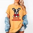 Boston Terrier Grandma Dog Lovers Puppy Bostie Owner Women's Comfort Colors T-Shirt Mustard
