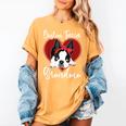 Boston Terrier Grandma Dog Owner Boston Terrier For Men Women Women's Comfort Colors T-Shirt Mustard