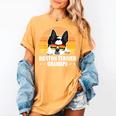 Boston Terrier Grandpa Dog Owner Boston Terrier Women's Comfort Colors T-Shirt Mustard
