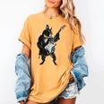 Boston Terrier Guitar Women's Comfort Colors T-Shirt Mustard
