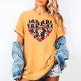 Boston Terrier Heart Valentine Boston Terrier Women's Comfort Colors T-Shirt Mustard