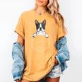 Boston Terrier In The Pocket Cute Boston Terrier Dog Lovers For Men Women Girls Kids Women's Comfort Colors T-Shirt Mustard