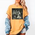 Boston Terrier Selfie With Ghosts Halloween Dog Lover Women's Comfort Colors T-Shirt Mustard