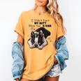 Boston Terrier Shirt I Didn't Fart My Butt Blew You A Kiss Women's Comfort Colors T-Shirt Mustard