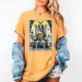 Boston Terrier Tarot Card Dog Women's Comfort Colors T-Shirt Mustard