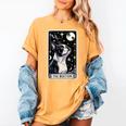 Boston Terrier Tarot Card Star With The Moon Men Women Kids Women's Comfort Colors T-Shirt Mustard