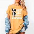 Coolest Boston Terrier Grandma Dog Women's Comfort Colors T-Shirt Mustard