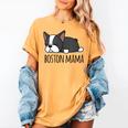 Cute Boston Terrier Boston Mama Women's Comfort Colors T-Shirt Mustard