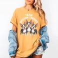 Cute Cartoon For Dog Owners Pet Team Boston Terrier Women's Comfort Colors T-Shirt Mustard