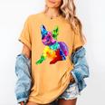 Dog Lover Boston Terrier Dog Colorful Boston Terrier Men Women Kids Women's Comfort Colors T-Shirt Mustard