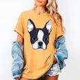 Kids Boston Terrier Dog For Women And Girls Women's Comfort Colors T-Shirt Mustard