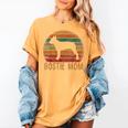 Retro Boston Terrier Mom Dog Mother Pet Bostie Mama Women's Comfort Colors T-Shirt Mustard