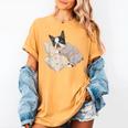 Sleepy Boston Terrier Pajama Men Women Kids Women's Comfort Colors T-Shirt Mustard