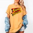 Super Teacher SuperTeacher Women&#x27;s Comfort Colors T-Shirt Mustard