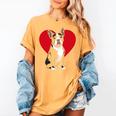 Valentine's Day Boston Terrier Lover Women's Comfort Colors T-Shirt Mustard