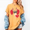 Valentine's Day Boston Terrier Women's Comfort Colors T-Shirt Mustard