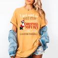 Watch Christmas Movies With My Boston Terrier Bostie Women's Comfort Colors T-Shirt Mustard