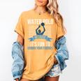 Water Polo Because It's Fun To Drown Your Friends Waterpolo Women's Comfort Colors T-Shirt Mustard