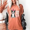 10 Years Old Birthday Boston Terrier Dog Lover 10th Party For Men Women Kids Women's Comfort Colors T-Shirt Yam