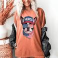 Boston Terrier 4th Of July US Merica Bostie Dog Patriotic For Men Women Kids Women's Comfort Colors T-Shirt Yam