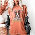 Boston Terrier Brindle Dog Professional Human Trainer Women's Comfort Colors T-Shirt Yam