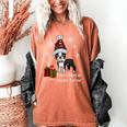 Boston Terrier Christmas T Shirt-Life Is Merrier Premium Tri-Blend Women's Comfort Colors T-Shirt Yam