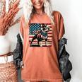 Boston Terrier Dog 4th Of July USA American Flag Patriotic Women's Comfort Colors T-Shirt Yam