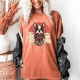 Boston Terrier Dog Japanese Style Samurai Dogs Women's Comfort Colors T-Shirt Yam