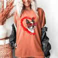 Boston Terrier Dog Mom Dad Valentine’s Day Pet Lover For Men Women Kids Women's Comfort Colors T-Shirt Yam