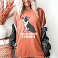 Boston Terrier Dog Owner Grandma Women's Comfort Colors T-Shirt Yam