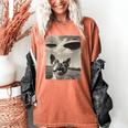 Boston Terrier Dog UFO Alien Extraterrestrial Selfie Women's Comfort Colors T-Shirt Yam
