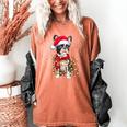 Boston Terrier Dog Ugly Christmas Dog Xmas For Men Women Kids Women's Comfort Colors T-Shirt Yam
