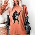 Boston Terrier Guitar Women's Comfort Colors T-Shirt Yam