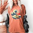 Boston Terrier Japanese Kanagawa Wave Surf Loyal Dog Men Women Kids Women's Comfort Colors T-Shirt Yam