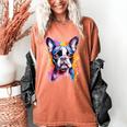 Boston Terrier Lover Pop Art Color Boston Terrier Dog For Men Women Girls Kids Women's Comfort Colors T-Shirt Yam