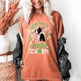 My Boston Terrier Is My Lucky Charm Paw Dog St Patrick's Day Women's Comfort Colors T-Shirt Yam