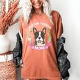 Boston Terrier Mom Mother's Day Women's Comfort Colors T-Shirt Yam