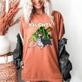 Boston Terrier Santa Claus Hat Merry Christmas Dog X-Mas Women's Comfort Colors T-Shirt Yam