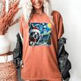 Boston Terrier Santa Starry Night Van Gogh Christmas Dog Men Women Kids Women's Comfort Colors T-Shirt Yam