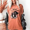 Boston Terrier Shirt I Didn't Fart My Butt Blew You A Kiss Women's Comfort Colors T-Shirt Yam