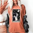 Boston Terrier Tarot Card Star With The Moon Men Women Kids Women's Comfort Colors T-Shirt Yam