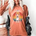 Boston Terrier UFO Alien Boston Terrier Dog Mom Dad Women's Comfort Colors T-Shirt Yam