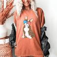 Brindle Boston Terrier Dog Patriotic Shirt USA Flag Women's Comfort Colors T-Shirt Yam