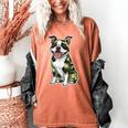 Camo Boston Terrier Pet Owner Camouflage Dog Lover Women's Comfort Colors T-Shirt Yam