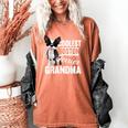 Coolest Boston Terrier Grandma Dog Women's Comfort Colors T-Shirt Yam