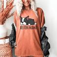Cute Boston Terrier Boston Mama Women's Comfort Colors T-Shirt Yam