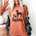 The Dogfather Boston Terrier Dog Funny Dog Gift T-Shirt For Men Women Girls Kids Women's Comfort Colors T-Shirt Yam