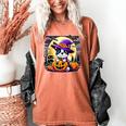 Halloween Boston Terrier Dog Breed With Jack O' Lantern Art Women's Comfort Colors T-Shirt Yam